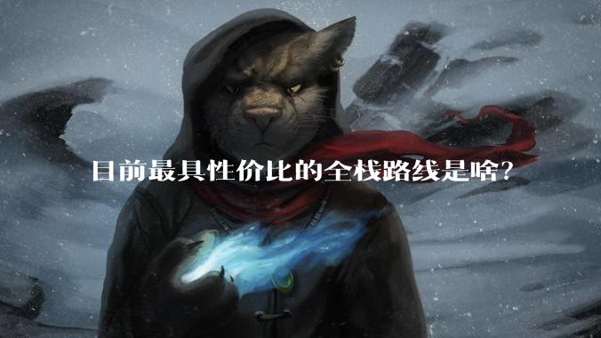 目前最具性价比的全栈路线是啥?